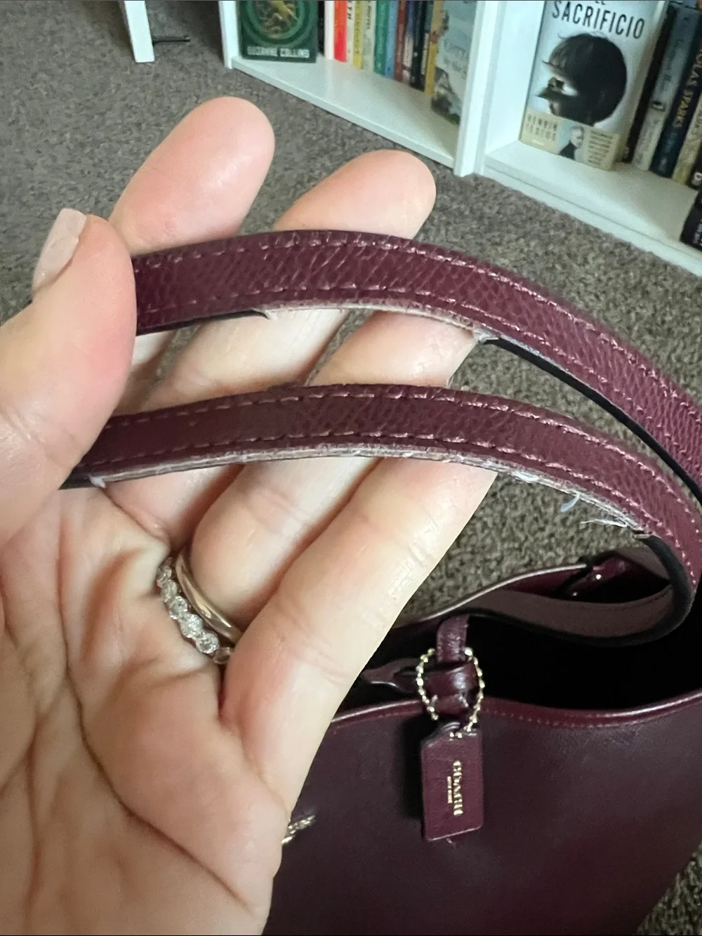 Leather tote bag, Coach Reversible City Tote